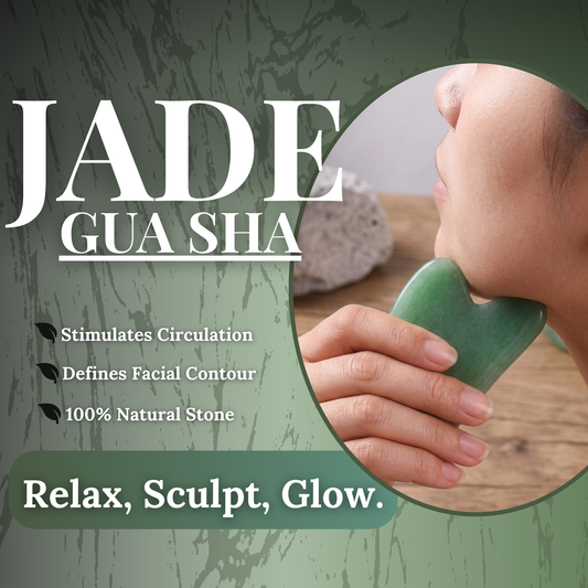 JADE GUA SHA: Sculpt, De-Puff & Relieve Facial Tension